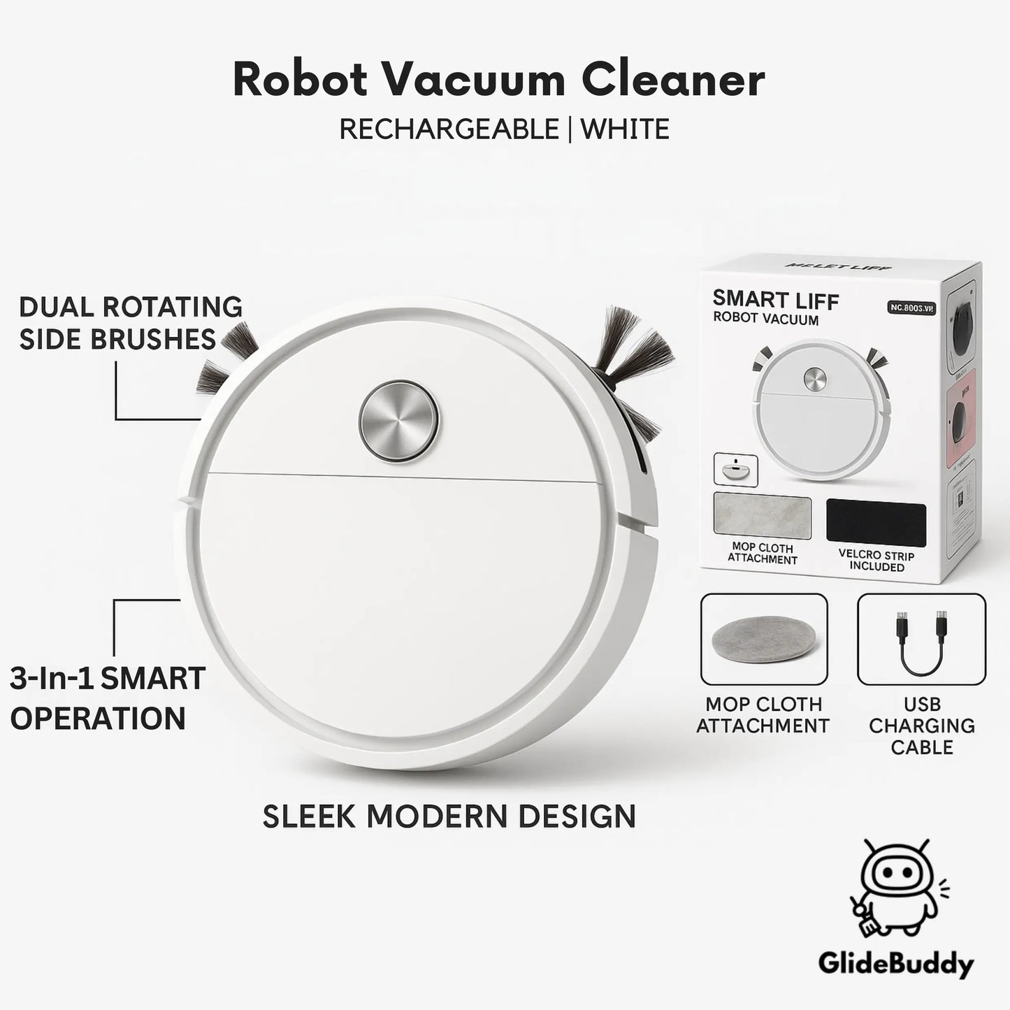 GlideBuddy | Smart Robot Vacuum Cleaner GlideBuddy™